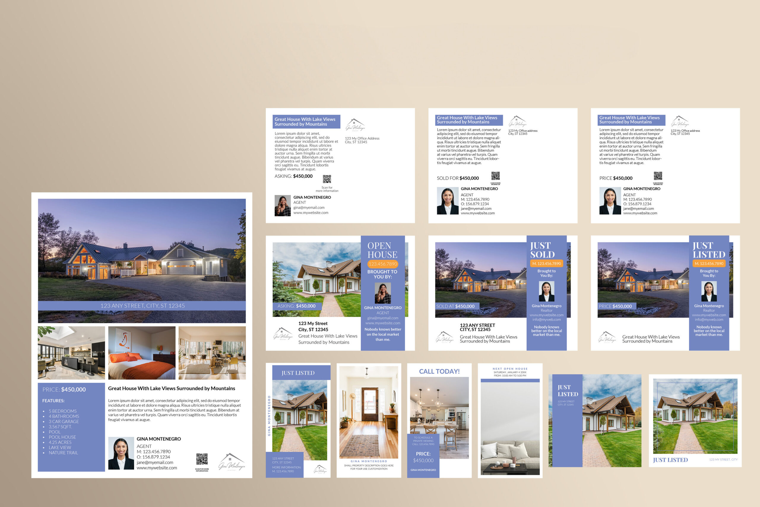 Contemporary Real Estate Marketing Package